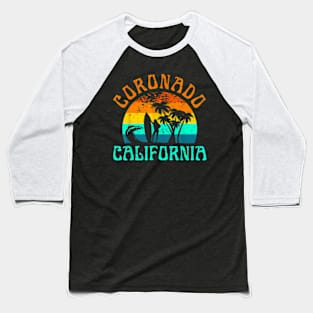 Coronado California Beach Surf Summer Vacation Girls T-Shirt Baseball T-Shirt
